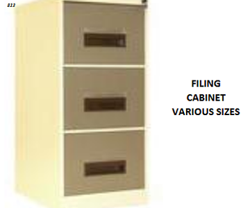 FILING CABINET VARIOUS SIZES