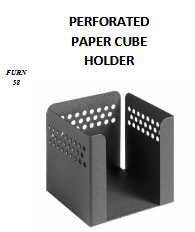 PERFORATED PAPER CUBE HOLDER