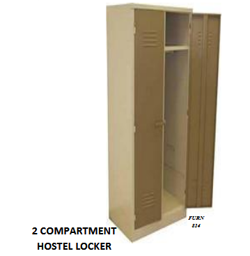 2 COMPARTMENT HOSTEL LOCKER