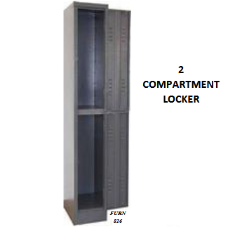 2 COMPARTMENT LOCKER