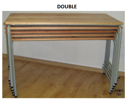 STACKABLE STUDENT DESK - DOUBLE