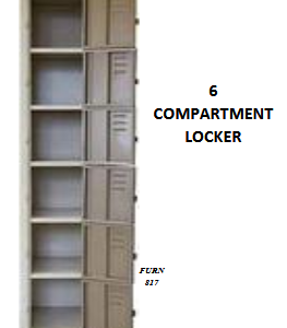 6 COMPARTMENT LOCKER