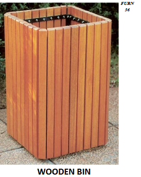 WOODEN BIN