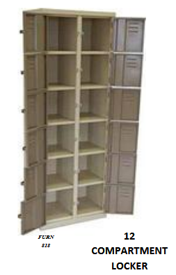 12 COMPARTMENT LOCKER