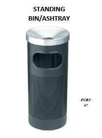 STANDING BIN/ASHTRAY