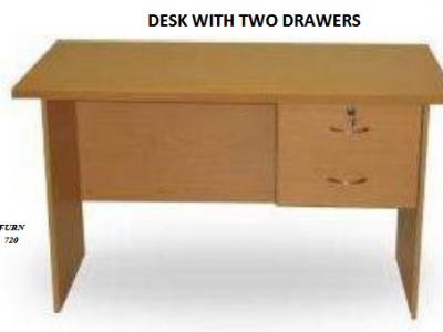 DESK WITH TWO DRAWERS