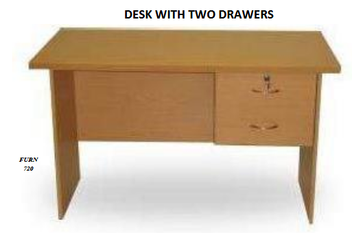 DESK WITH TWO DRAWERS