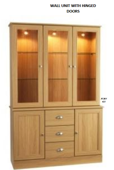 WALL UNIT WITH HINGED DOORS