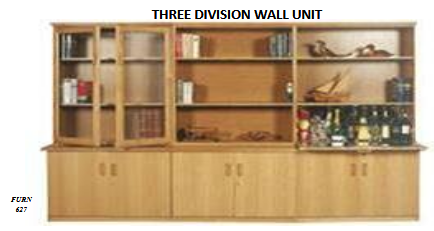 THREE DIVISION WALL UNIT