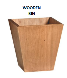 WOODEN BIN