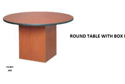 ROUND TABLE WITH BOX BASE