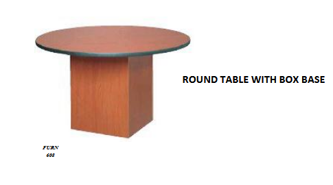 ROUND TABLE WITH BOX BASE