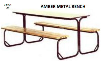 AMBER METAL BENCH