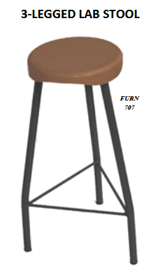 3 - LEGGED LAB STOOL