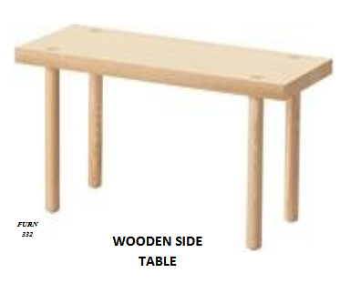 WOODEN SIDE TABLE